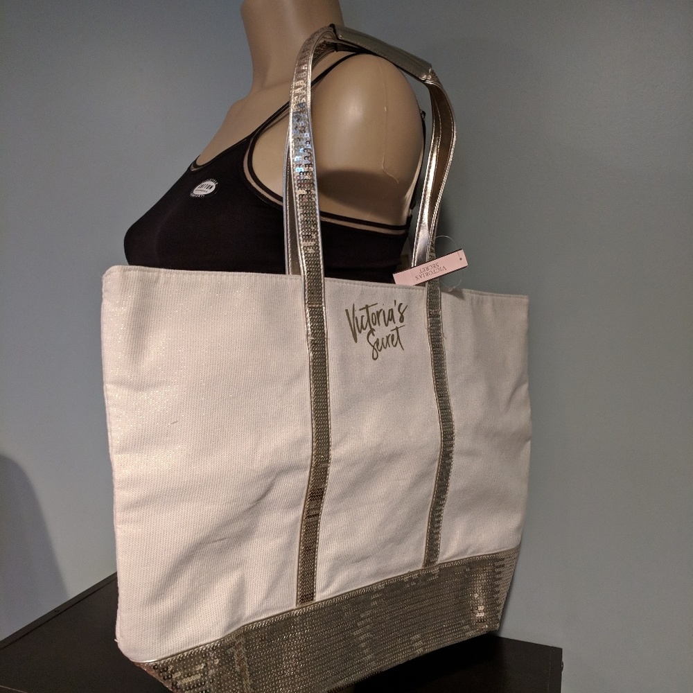 Victoria's Secret glittery tote New